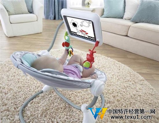 专为婴儿设计的iPad专用座椅。