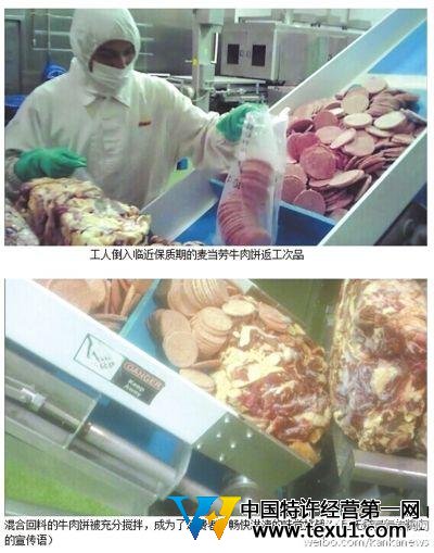 麦当劳肯德基供应商使用过期肉 优先供中国市场