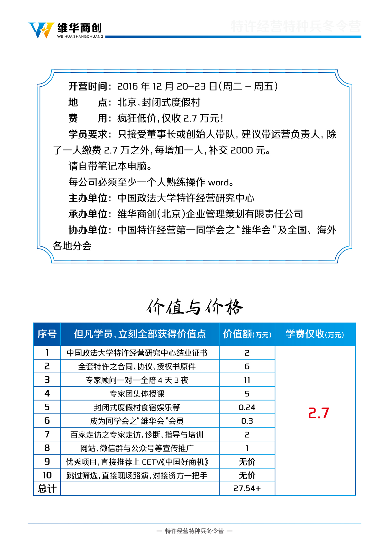 2016特许经营冬令营